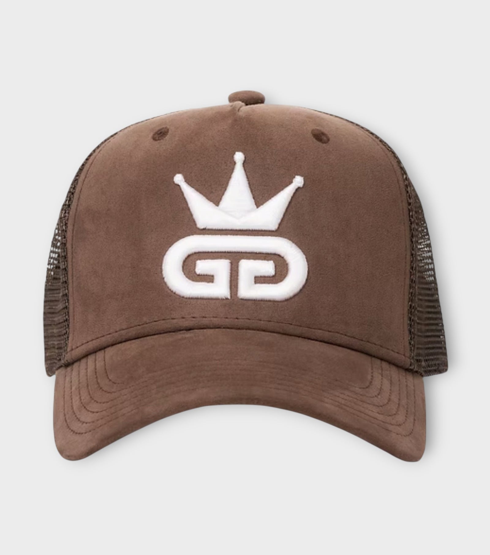 Caramel Brown Suede Mesh Hat