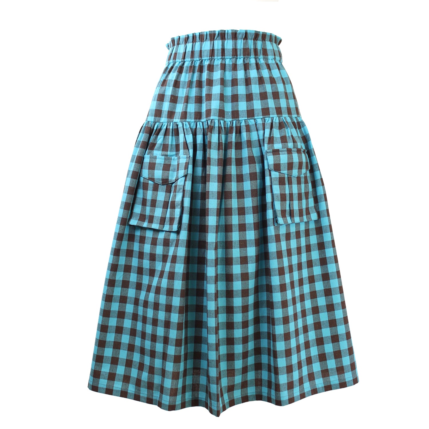 ZENZEE - Linen Cargo Skirt | Turquoise, buy at DOORS NYC