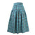 Linen Cargo Skirt | Turquoise