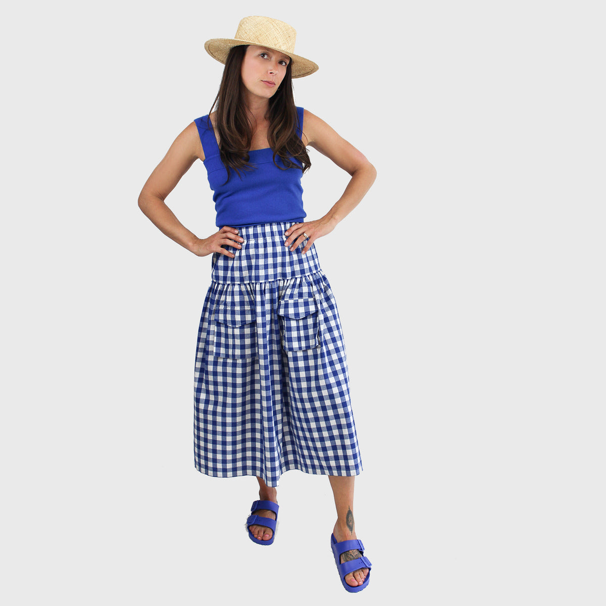 ZENZEE - LINEN CARGO SKIRT, buy at DOORS NYC