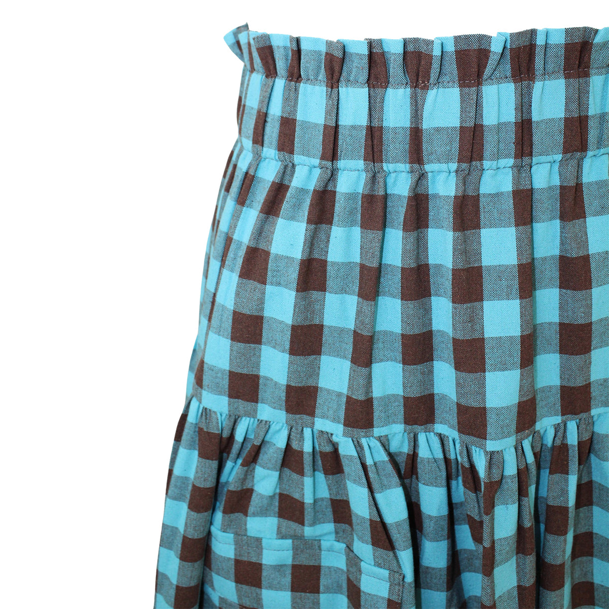 ZENZEE - Linen Cargo Skirt | Turquoise, buy at DOORS NYC