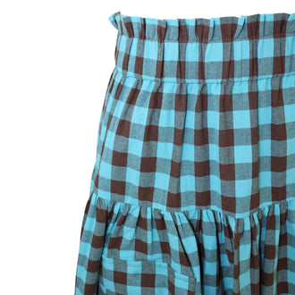 ZENZEE - Linen Cargo Skirt | Turquoise, buy at DOORS NYC