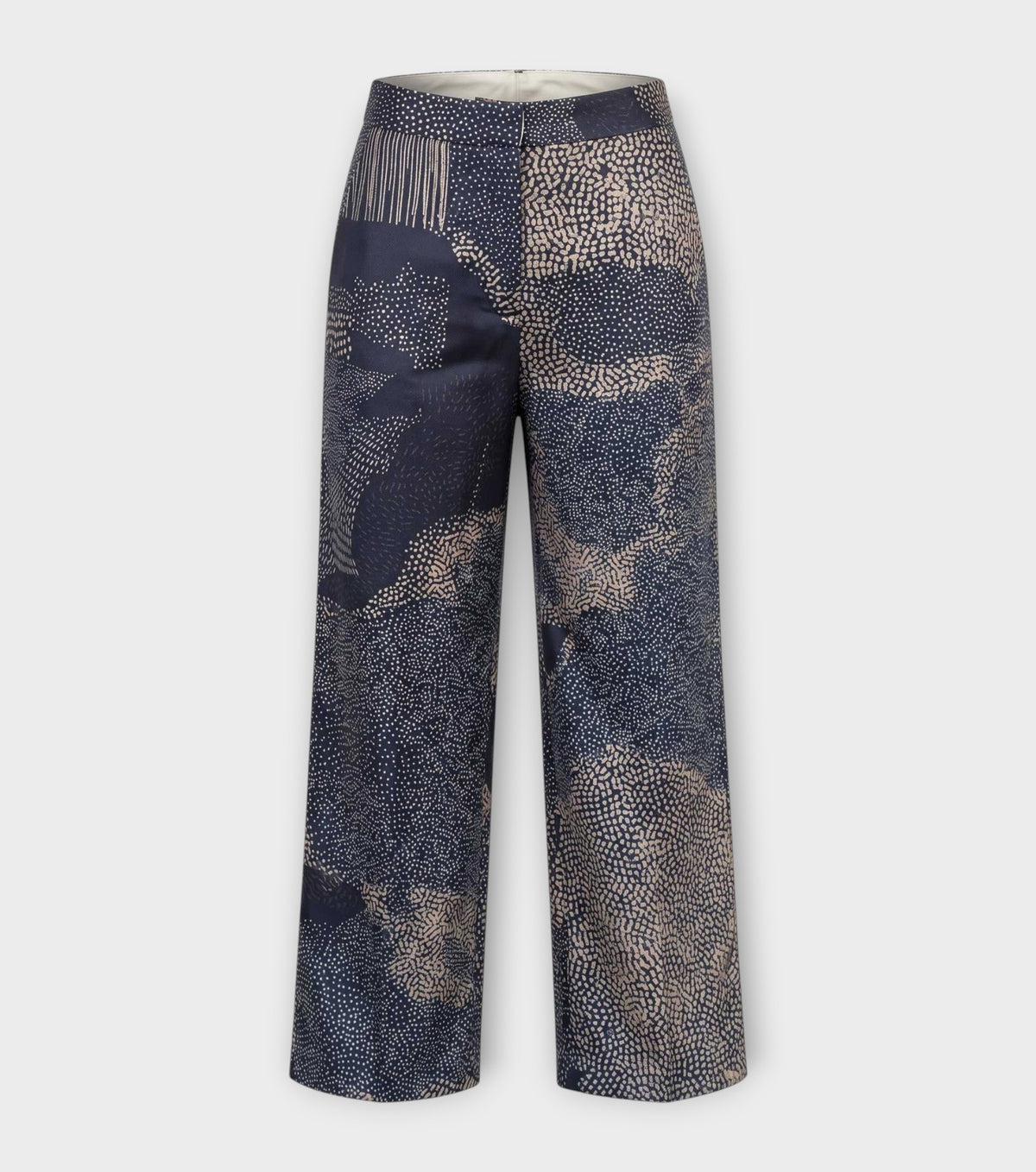 Charcoal Grey Rust Fluid Trousers