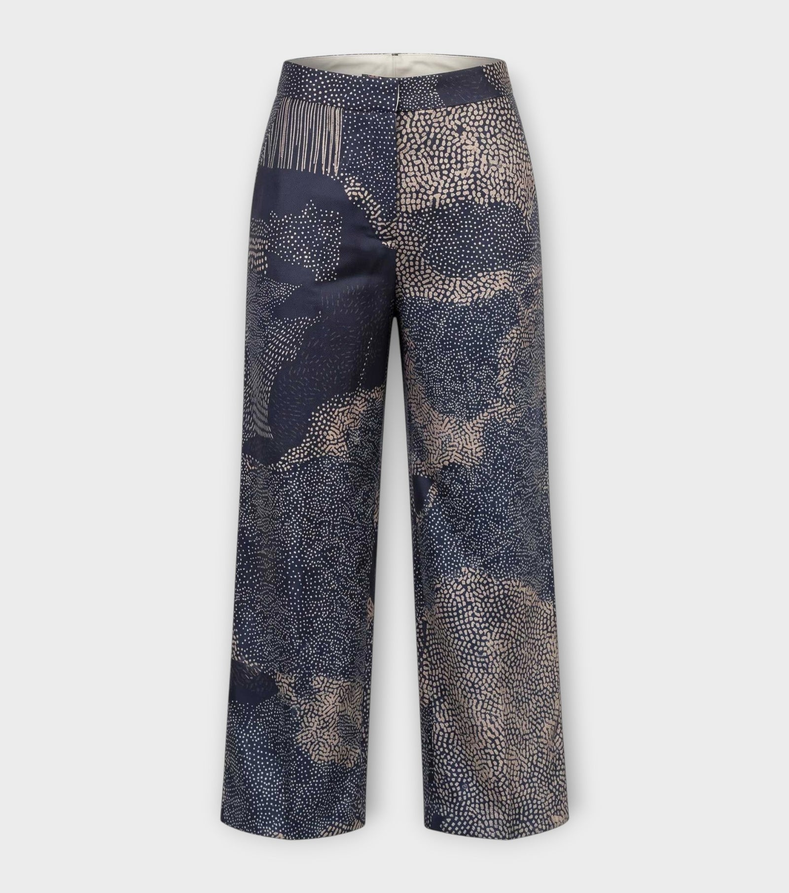 Charcoal Grey Rust Fluid Trousers