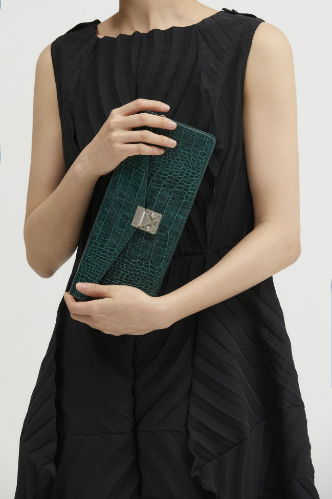 JANEPAIK SEOUL﻿ - Clutch R Emerald Green, buy at DOORS NYC