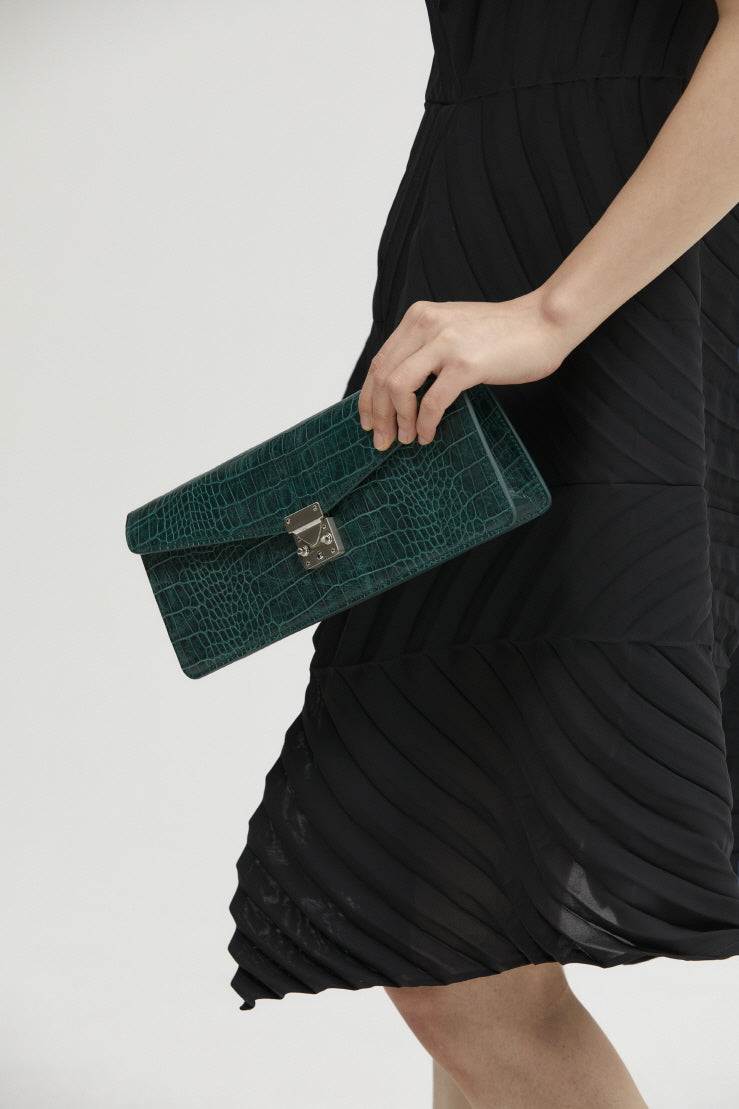 JANEPAIK SEOUL﻿ - Clutch R Emerald Green, buy at DOORS NYC