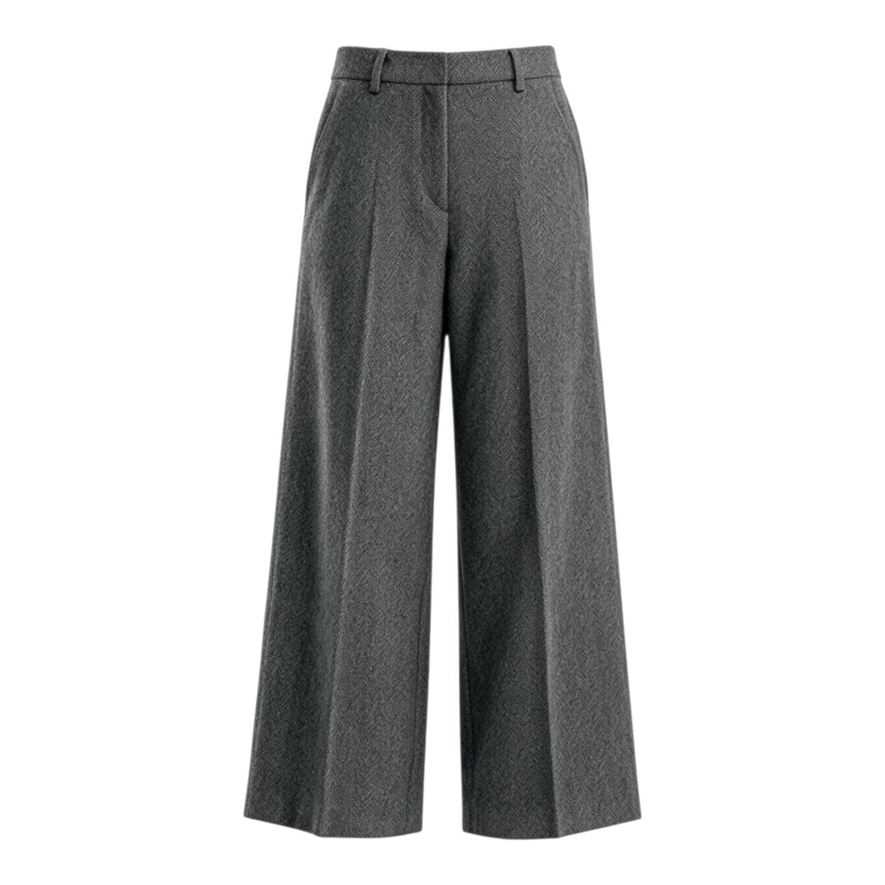 Herringbone Trousers | Gray