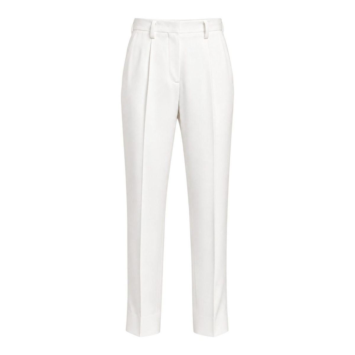 ZHYUN.K white tailored straight-leg trousers, women's suiting pants, buy at DOORS NYC