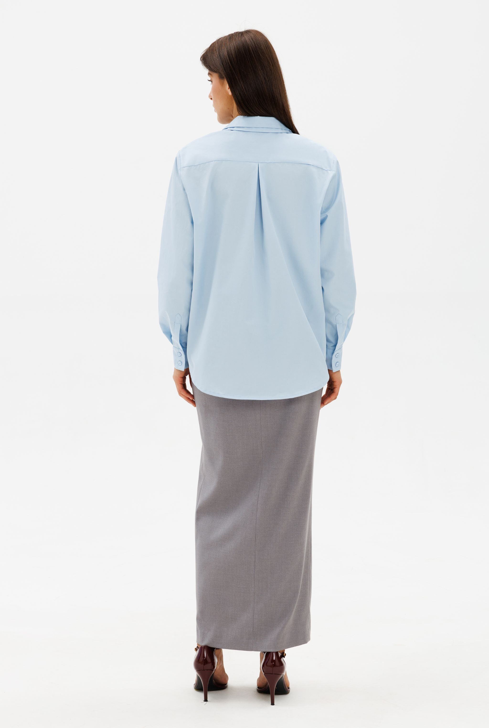 DAR ANN STUDIO - DUNE Shirt | Light Blue, buy at DOORS NYC
