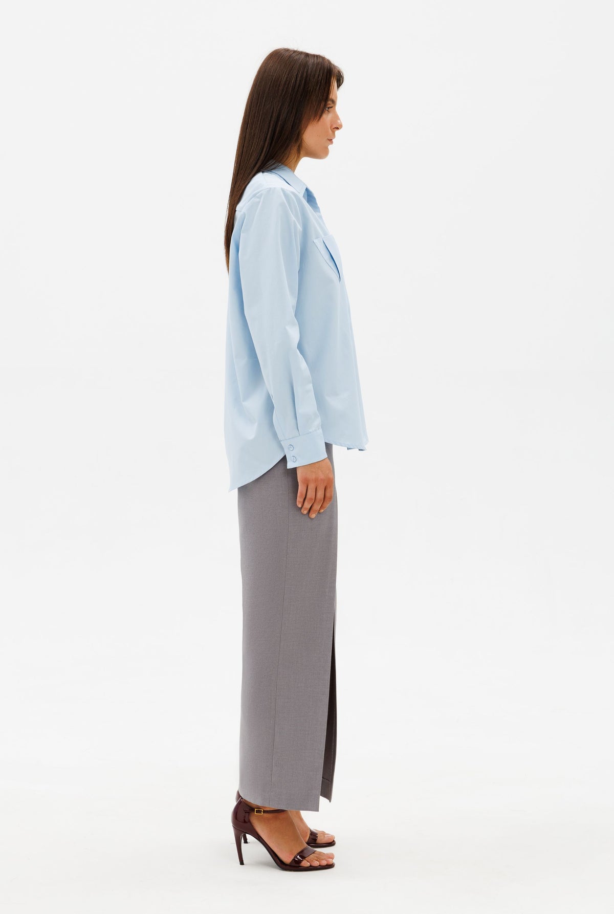 DAR ANN STUDIO - DUNE Shirt | Light Blue, buy at DOORS NYC