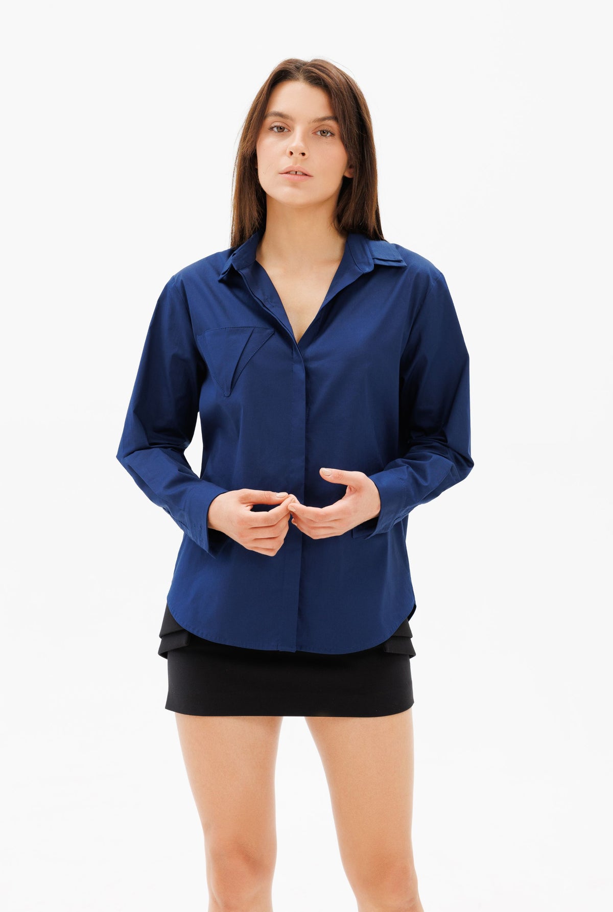 DAR ANN STUDIO - DUNE Shirt |  Blue, buy at DOORS NYC