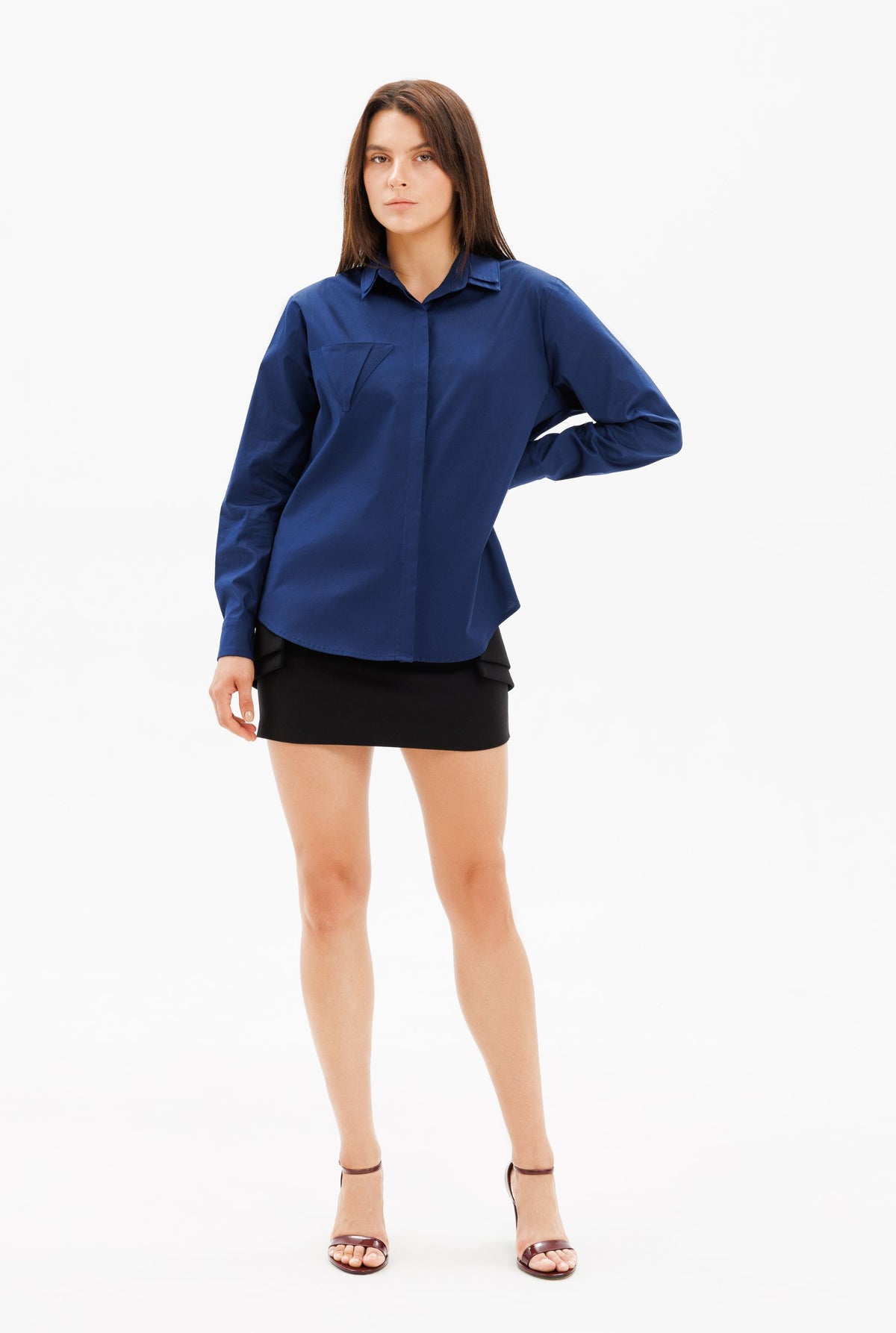 DAR ANN STUDIO - DUNE Shirt |  Blue, buy at DOORS NYC