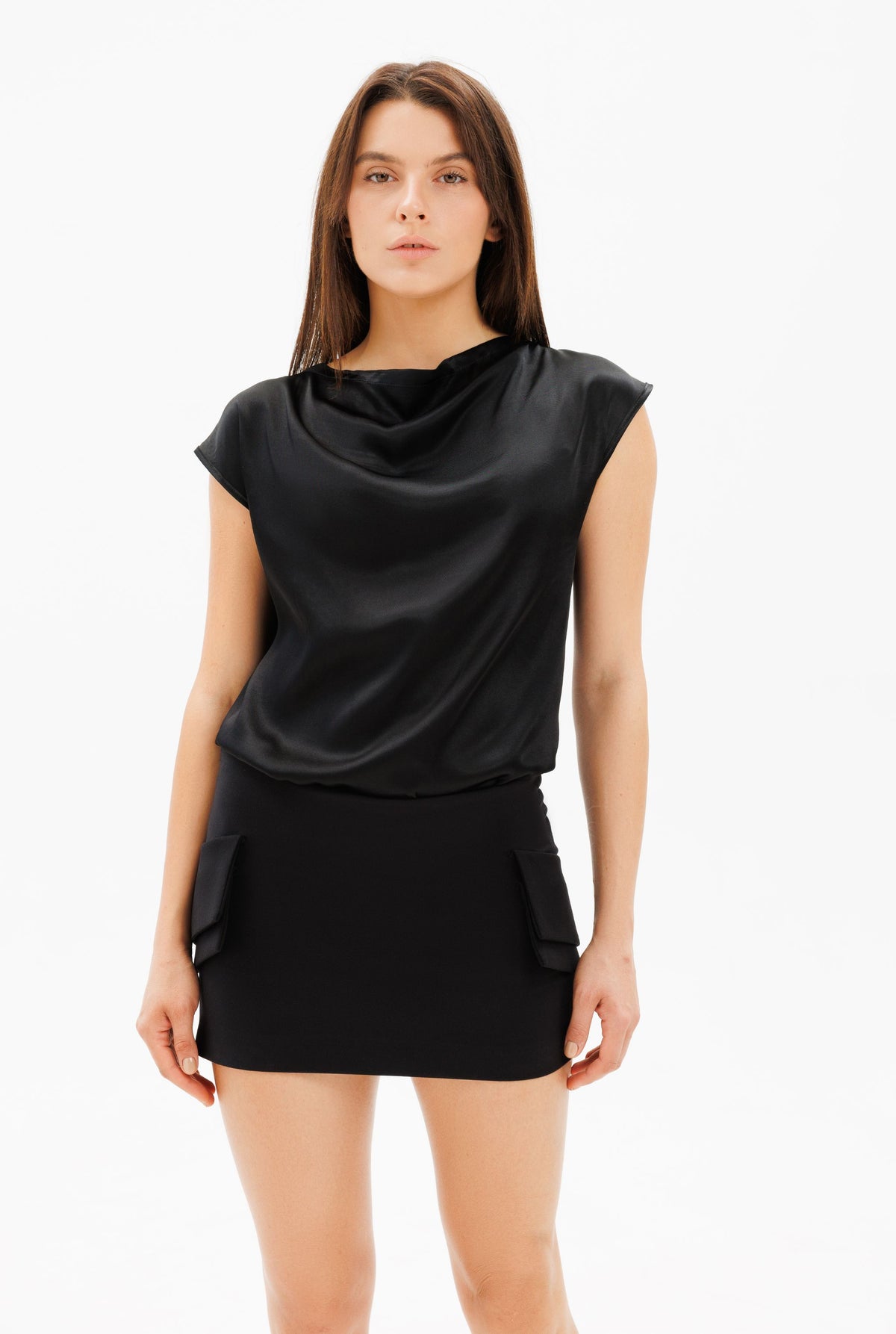 DAR ANN STUDIO - OCEAN Top | Black  , buy at DOORS NYC