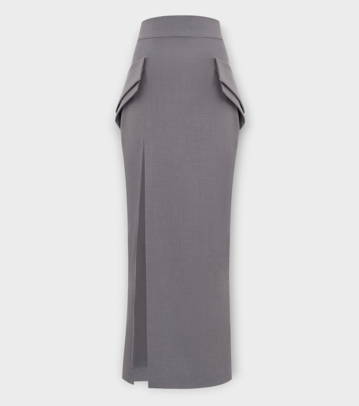 EXECUTIVE Maxi Skirt | Gray
