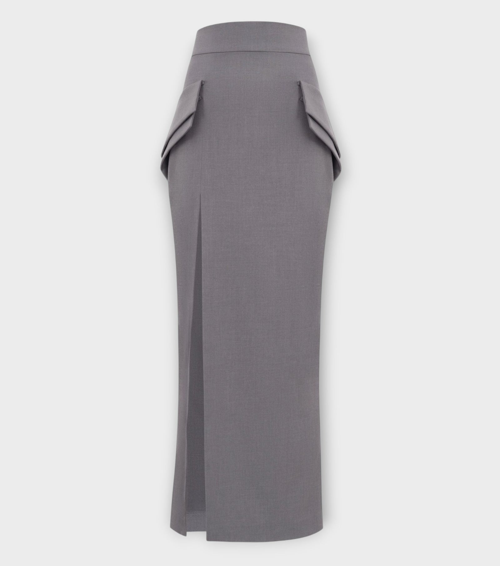 EXECUTIVE Maxi Skirt | Gray