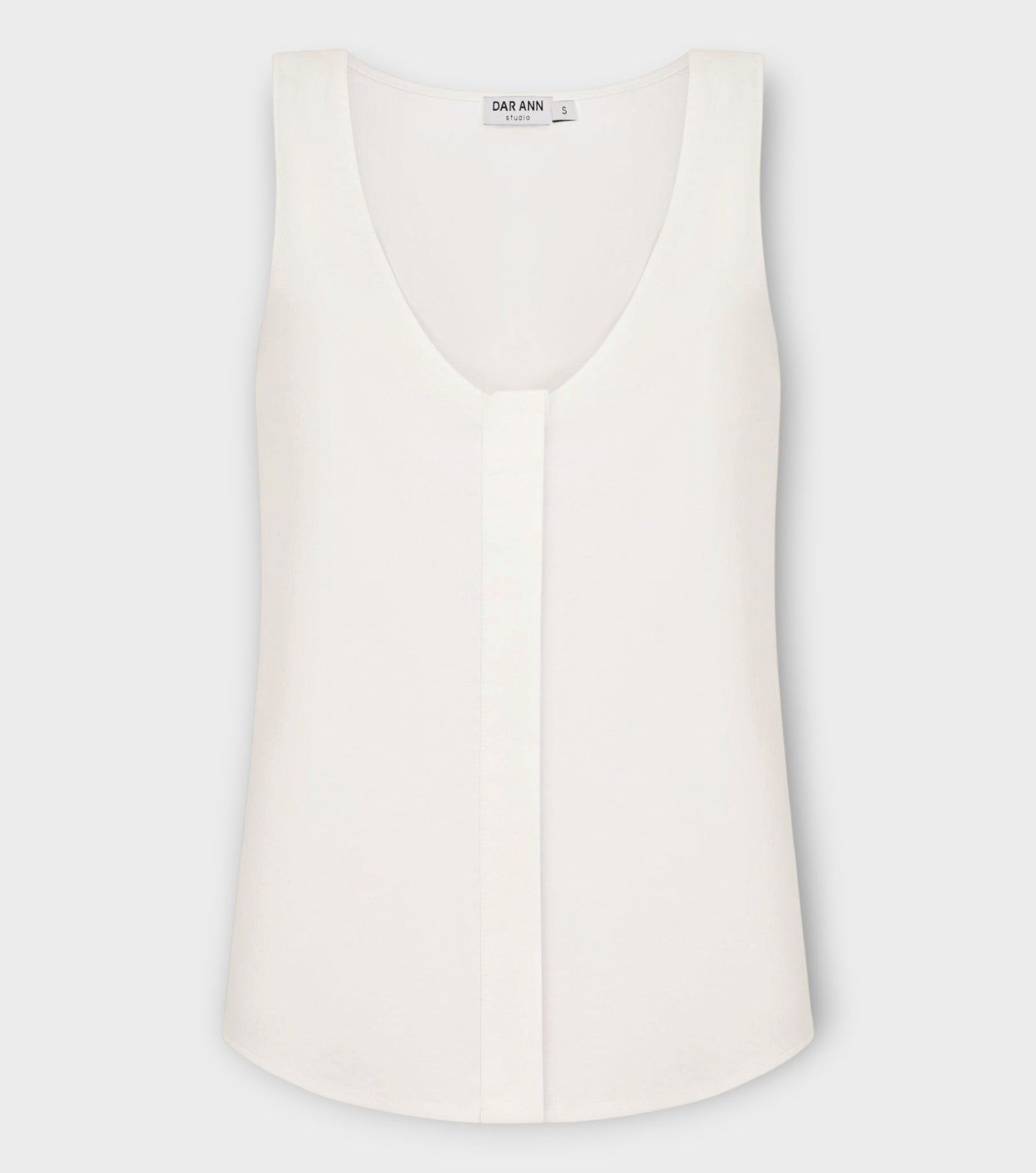 PAPER-CRISP Tank Top in White
