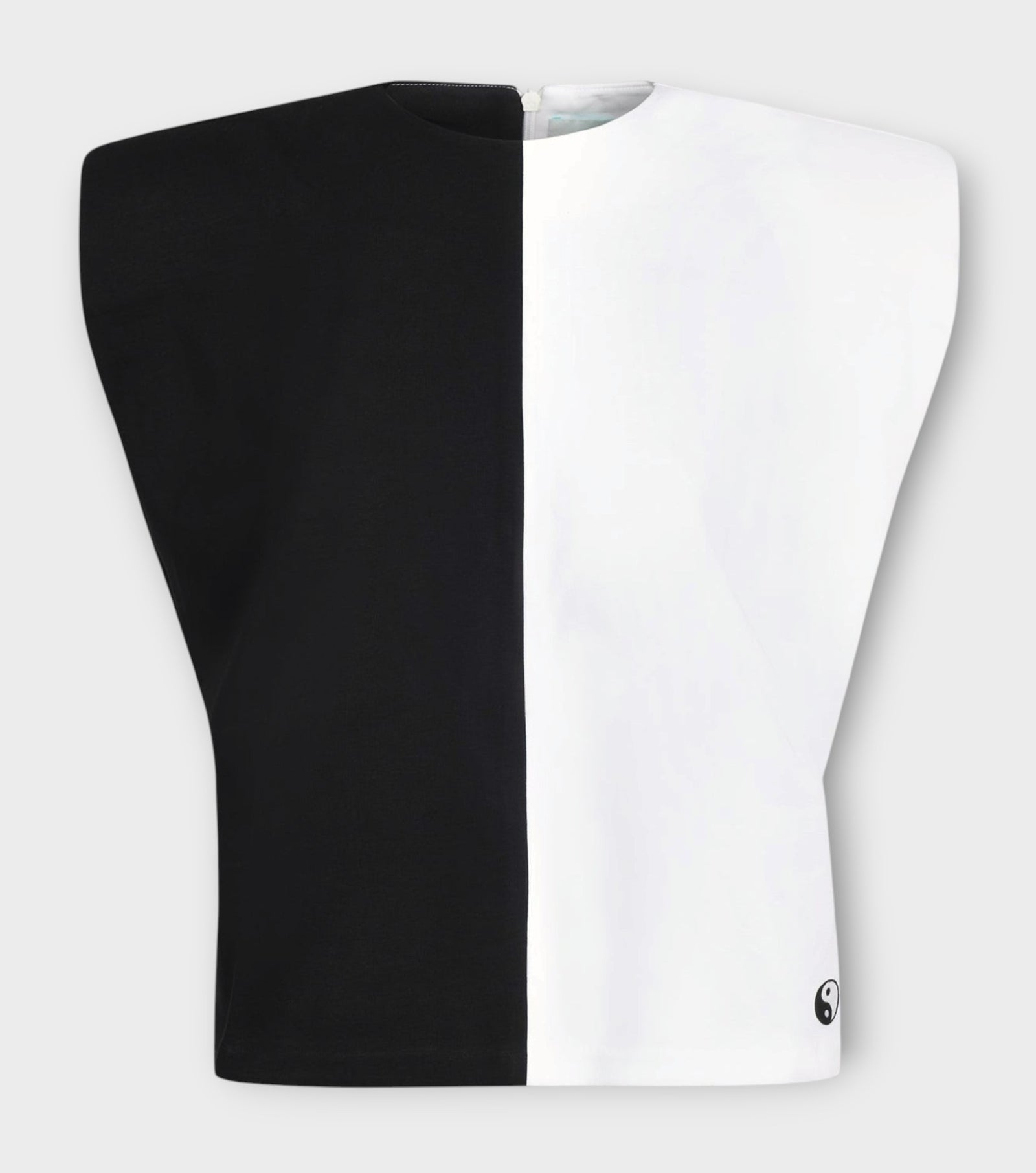 Yin & Yang Two-Tone Sleeveless Top