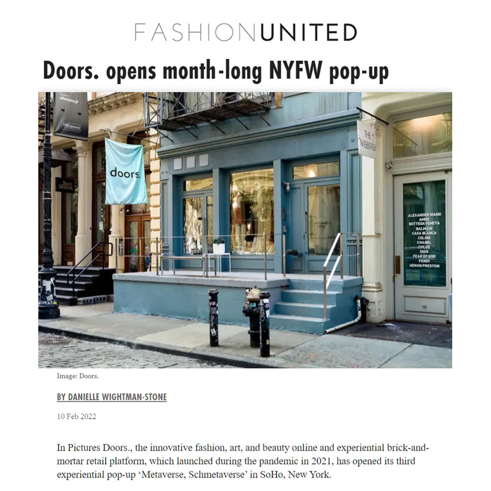 Doors. opens month-long NYFW pop-up - doors. in Fashion United