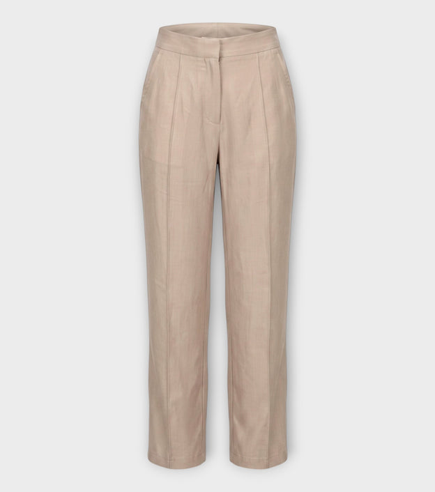 Dusty Rose Straight-Leg Trousers
