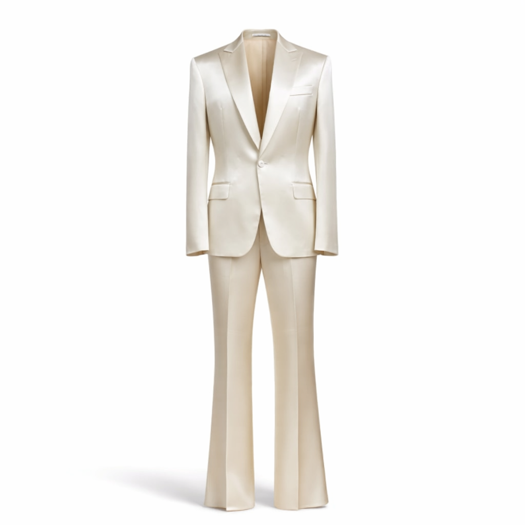 PERRY JONES - After Dark Silk Suit in Champagne