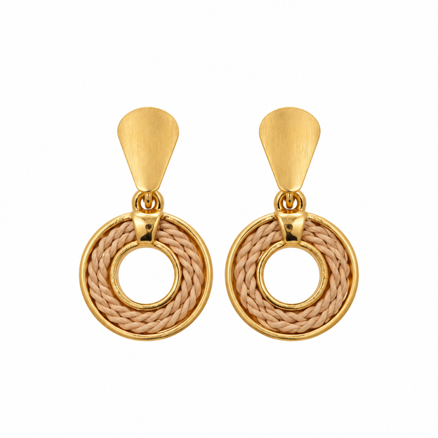 The Single Round Buriti Earrings