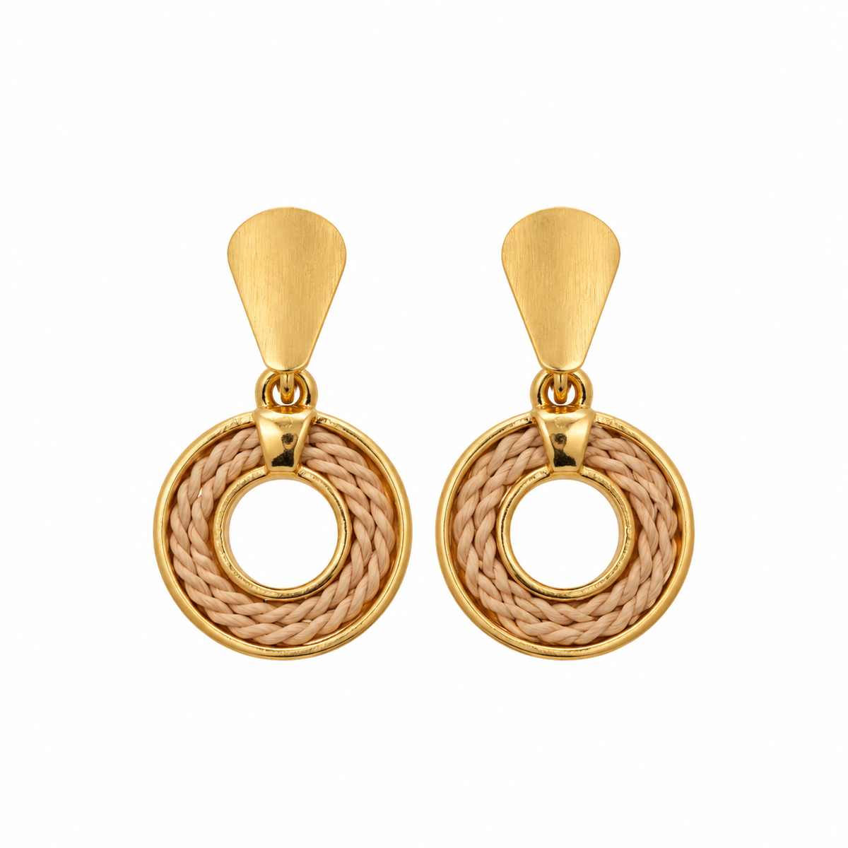 The Single Round Buriti Earrings