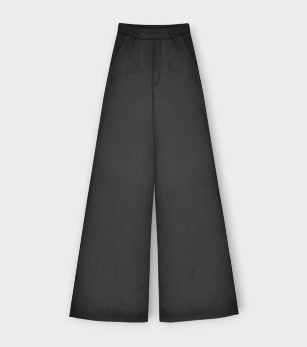 Black Flared Trousers
