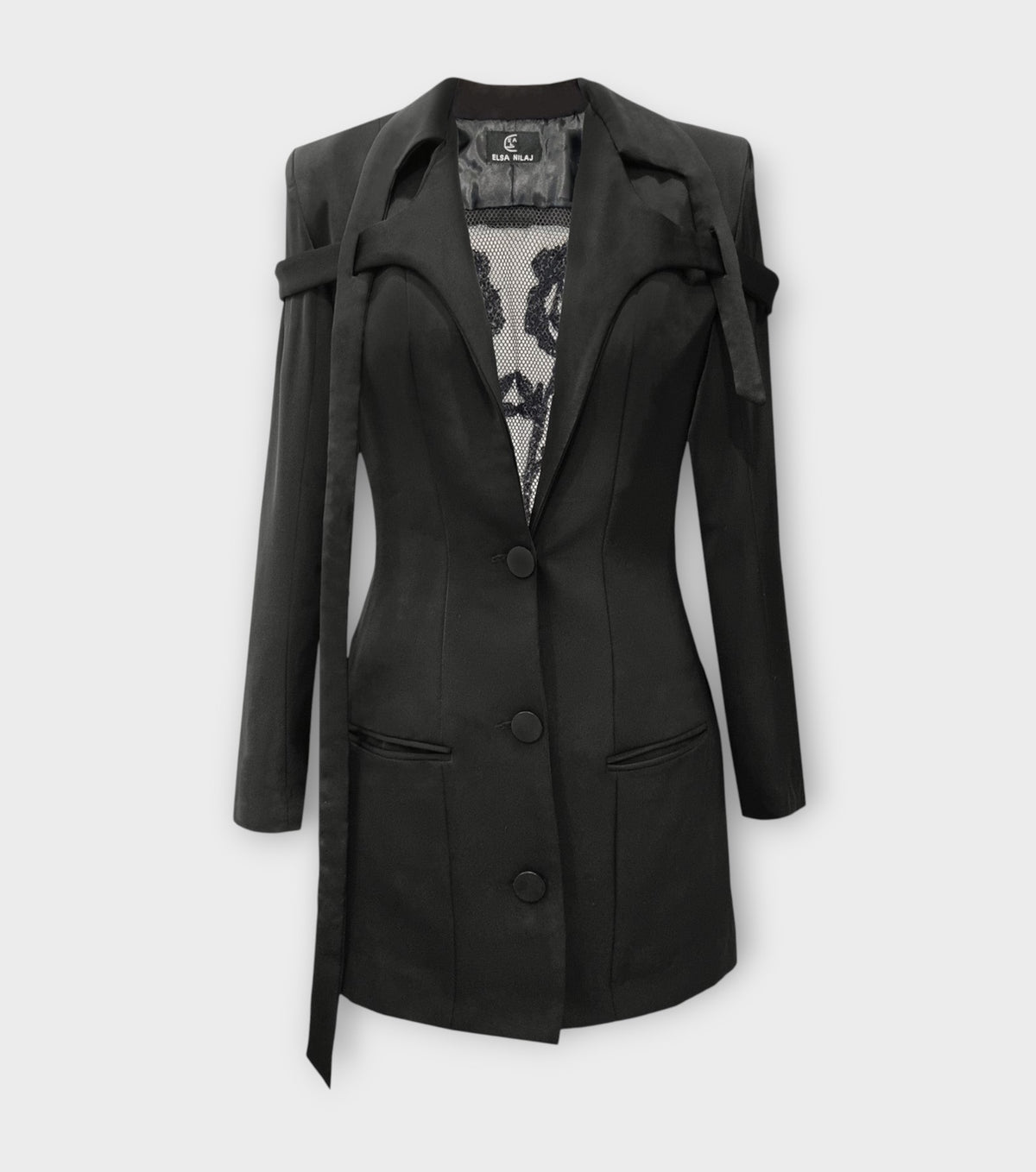 Embroidered Jacket Dress
