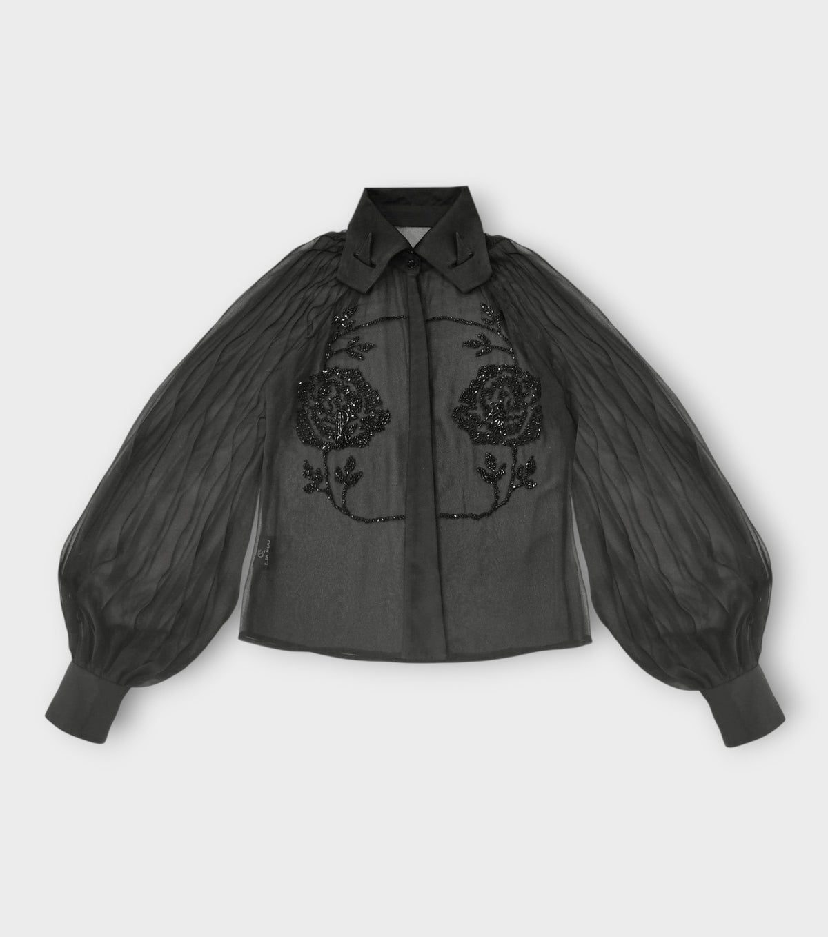 Embroidered Rose Shirt