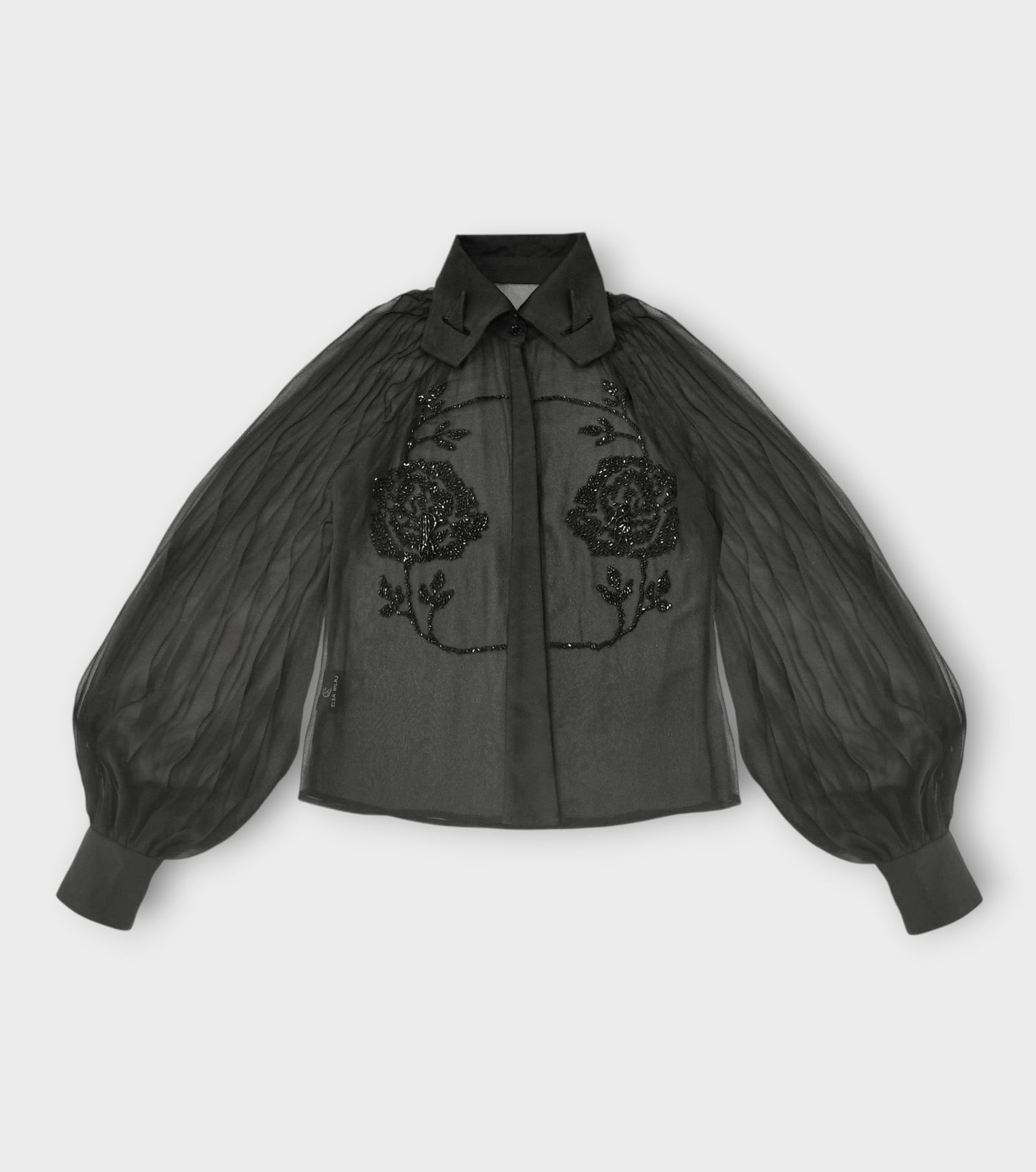 Embroidered Rose Shirt