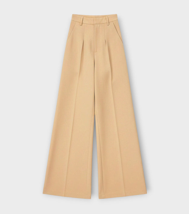 Flared Trousers | Beige