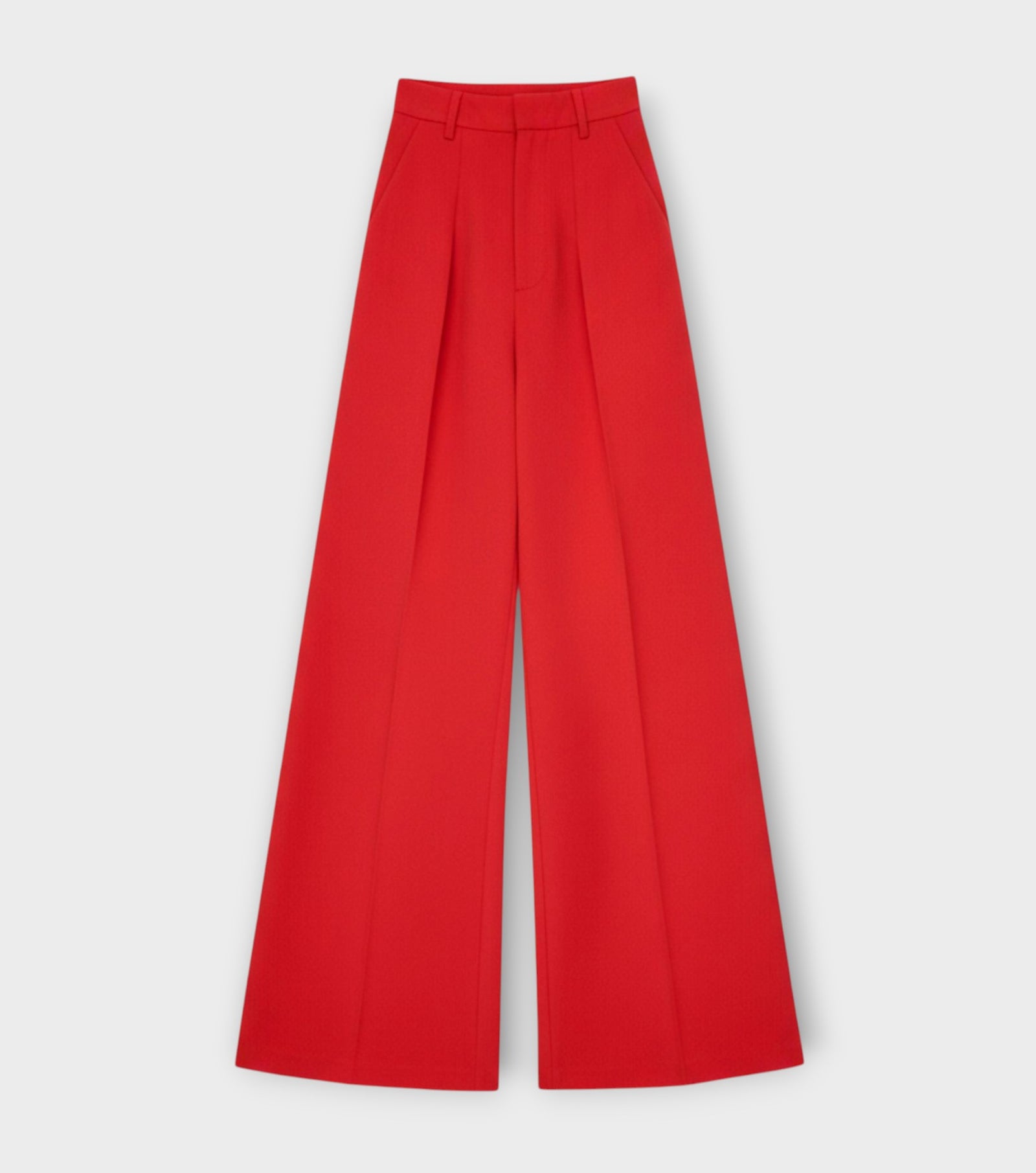 Flared Trousers | Red