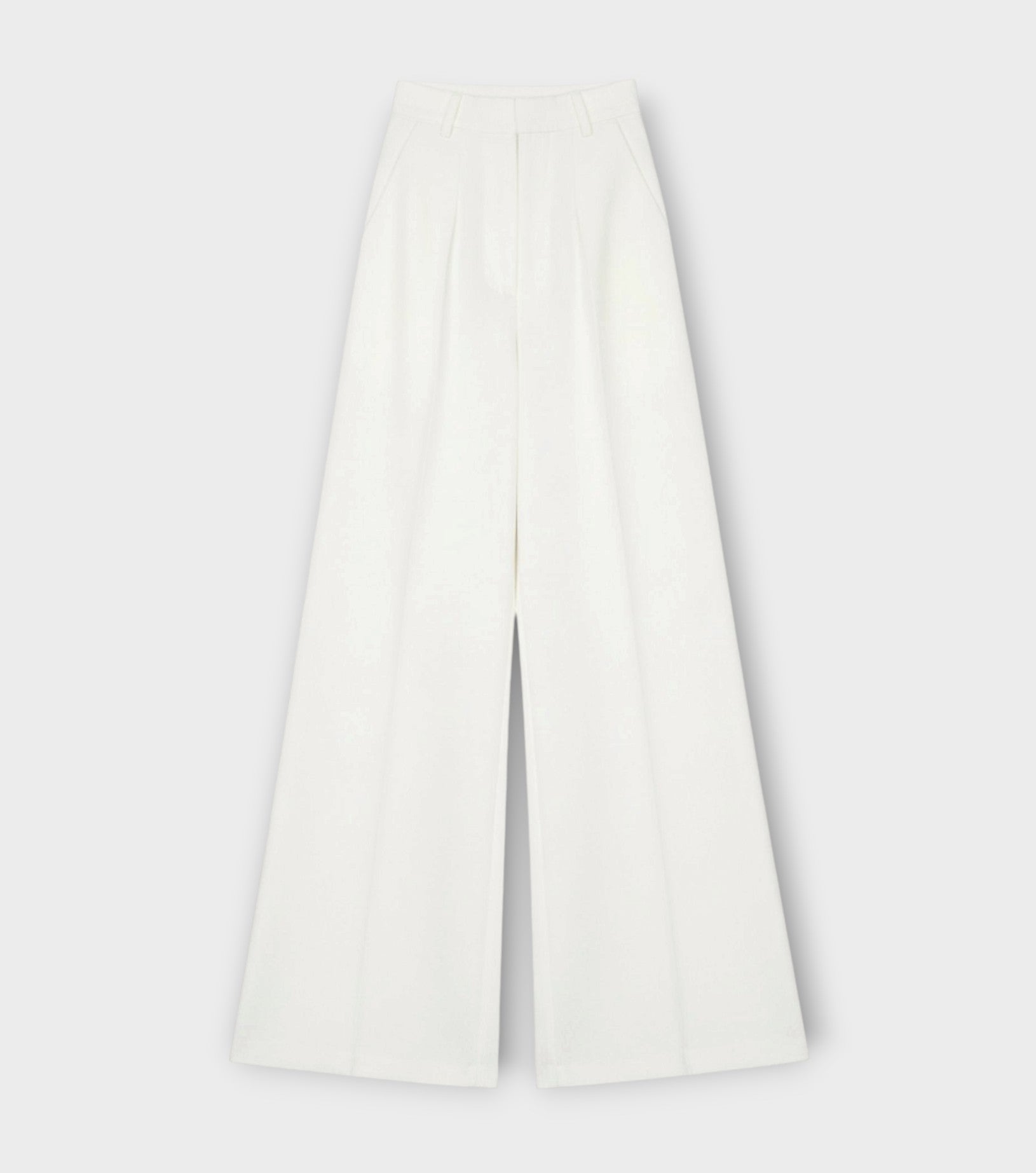 Flared Trousers | White