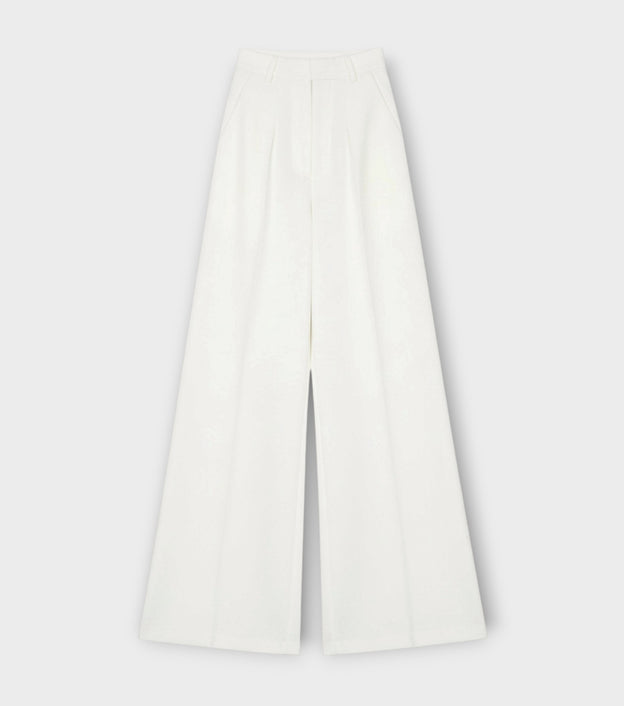 Flared Trousers | White