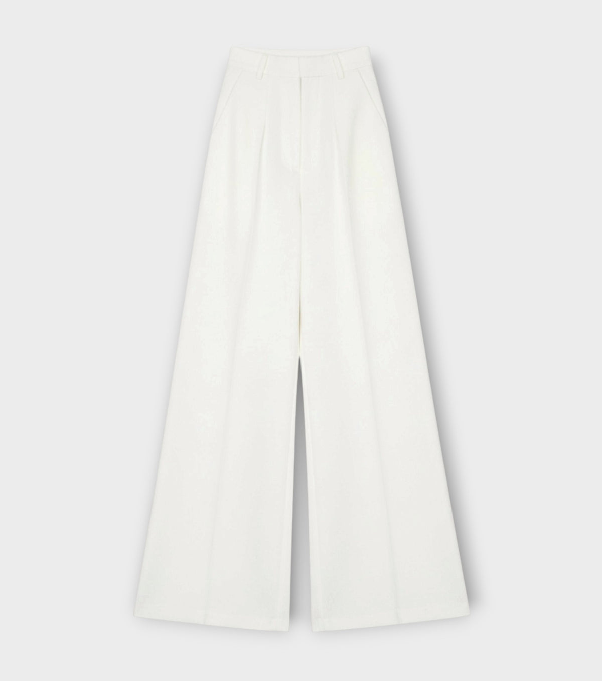 Flared Trousers | White