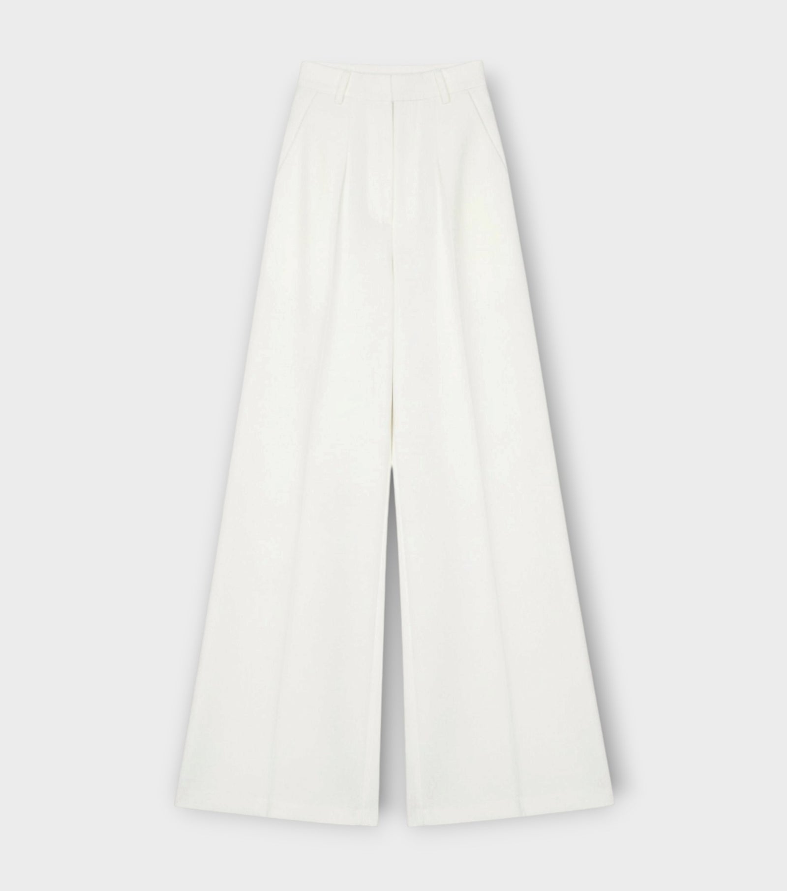 Flared Trousers | White