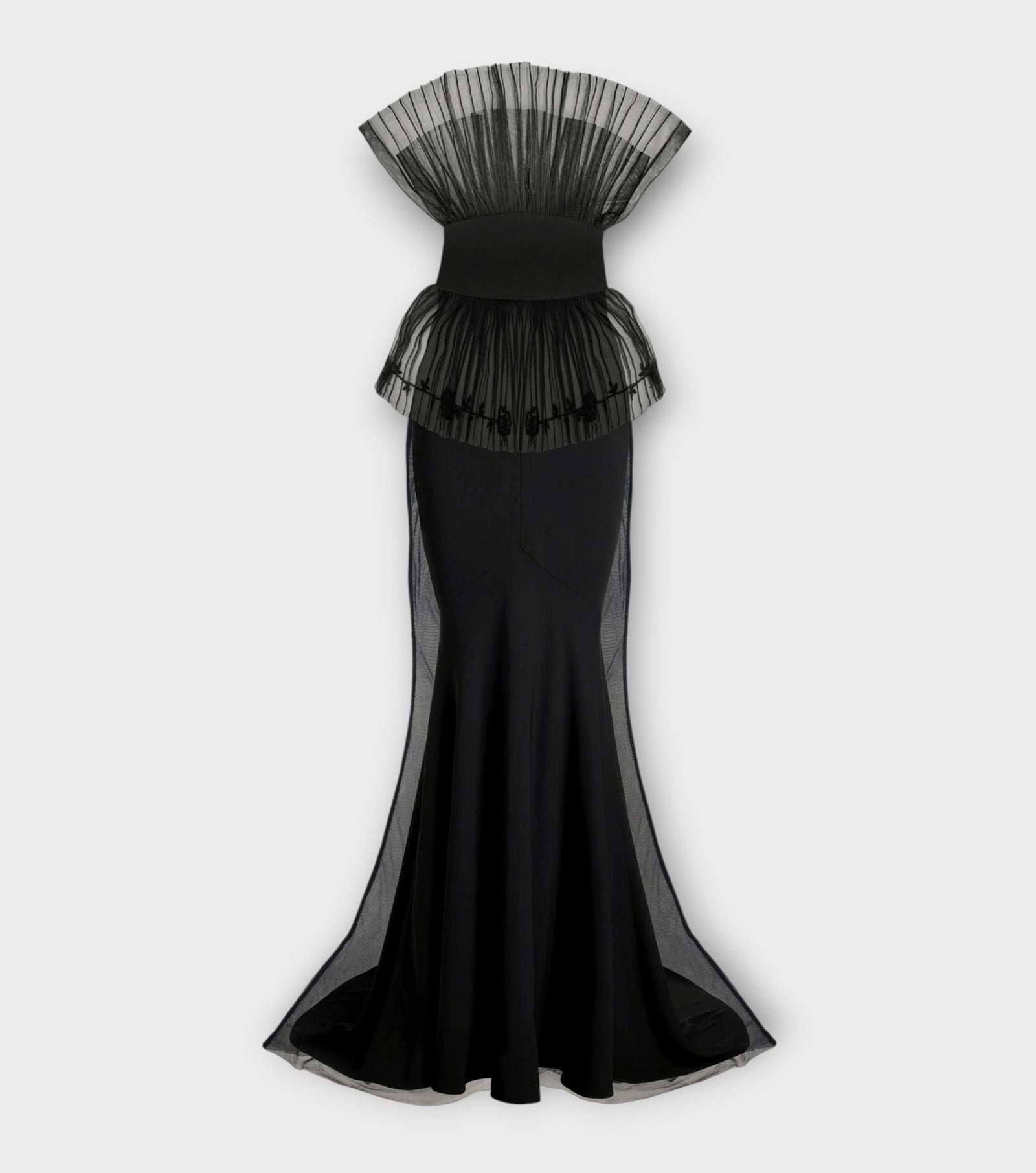Peplum Mermaid Gown