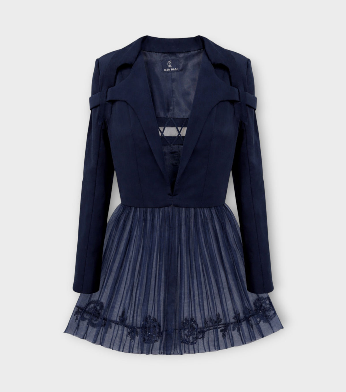 Peplum Style Jacket | Blue