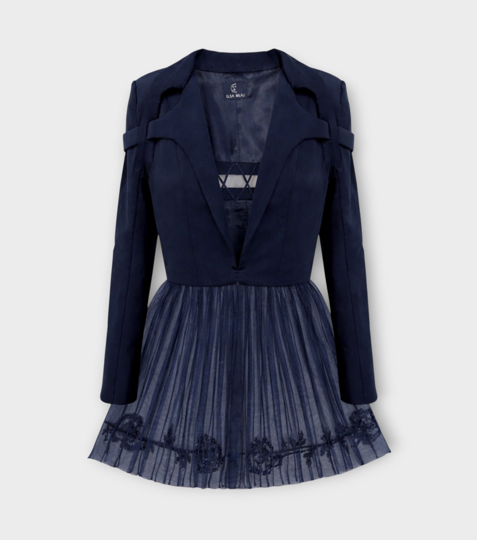 Peplum Style Jacket | Blue