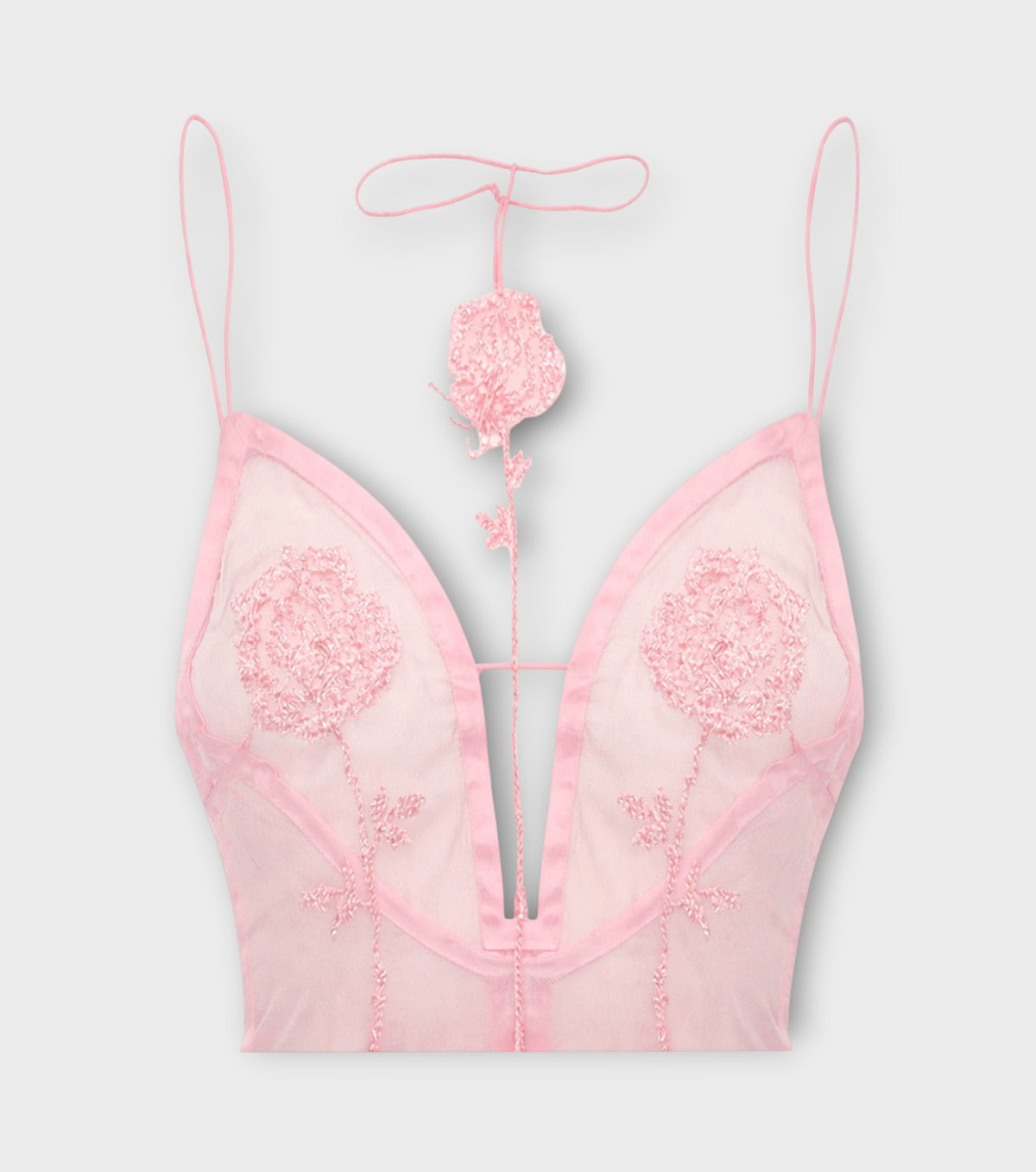 Rose Sheer Top | Pink
