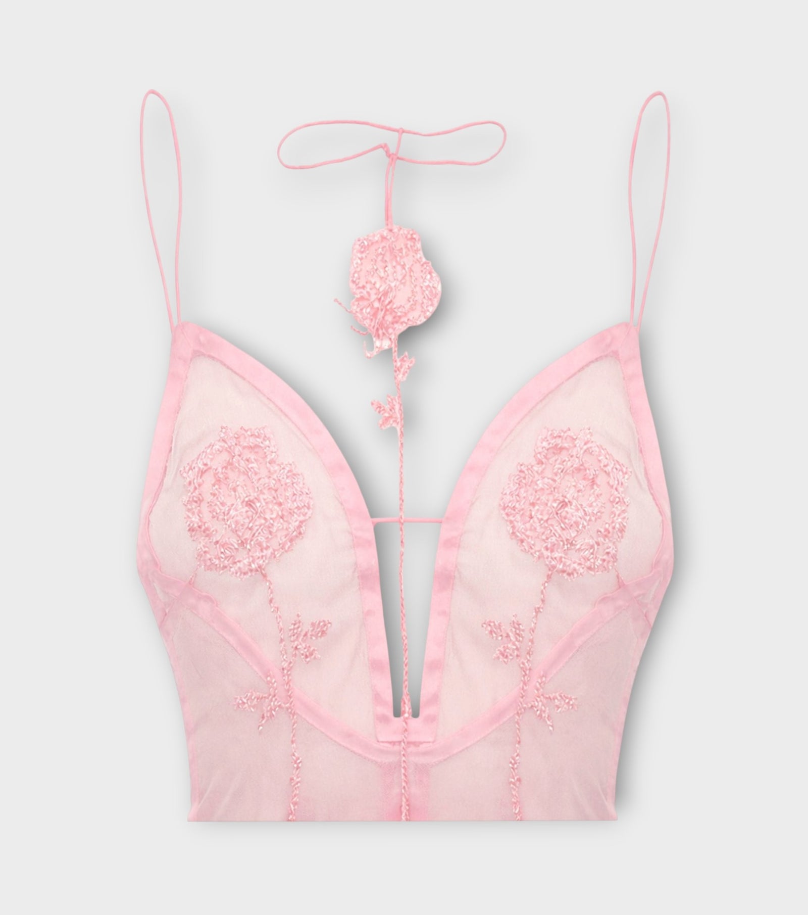 Rose Sheer Top | Pink