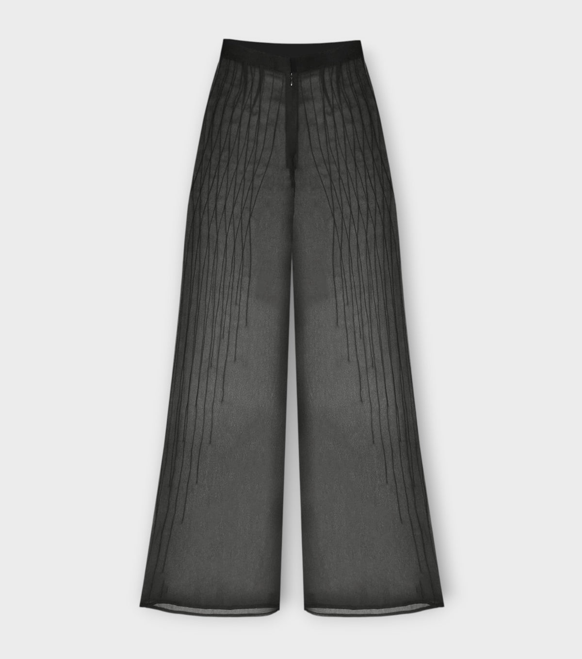 Sheer Pin Tuck Trousers