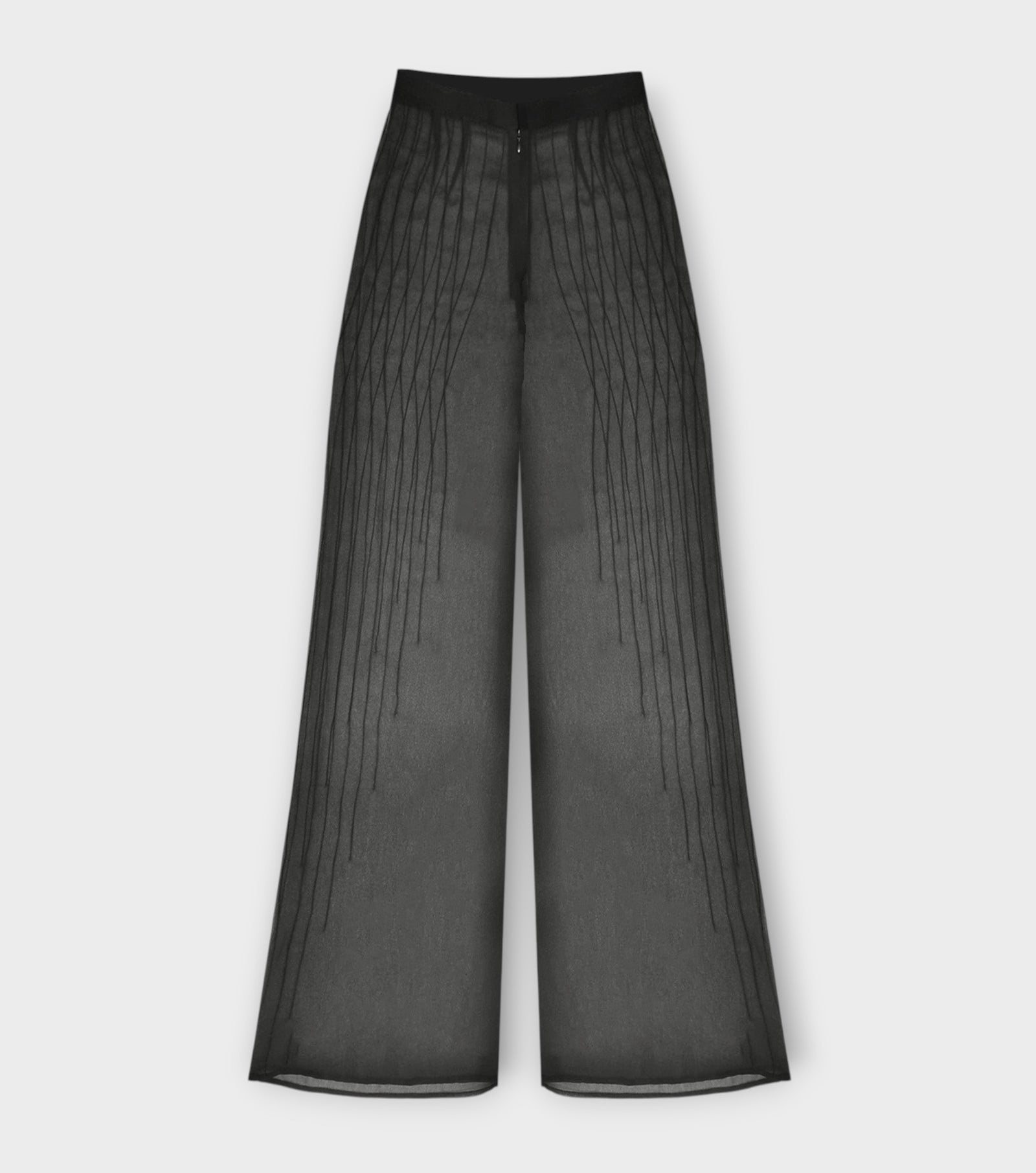 Sheer Pin Tuck Trousers