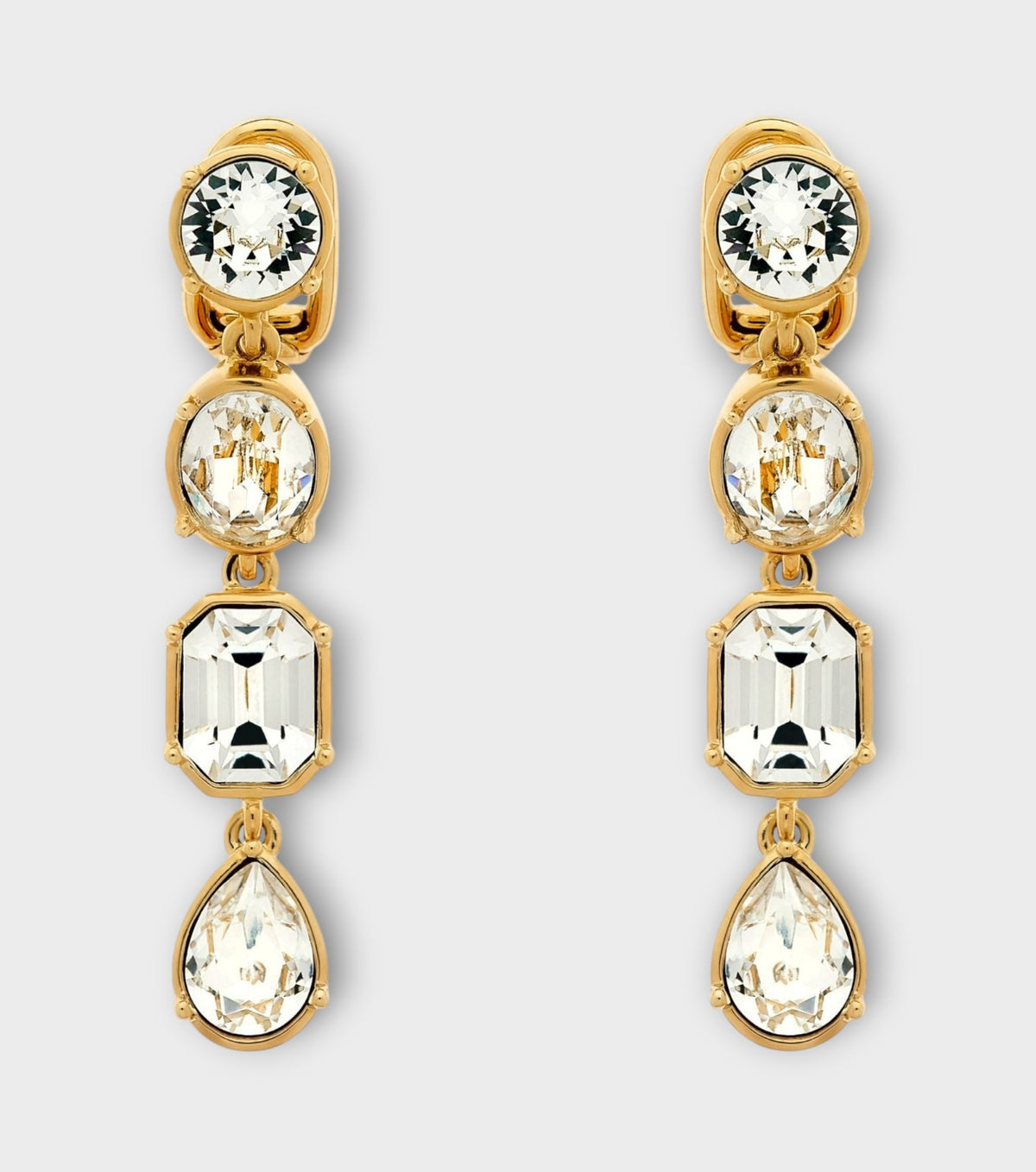Gold Crystal Earrings