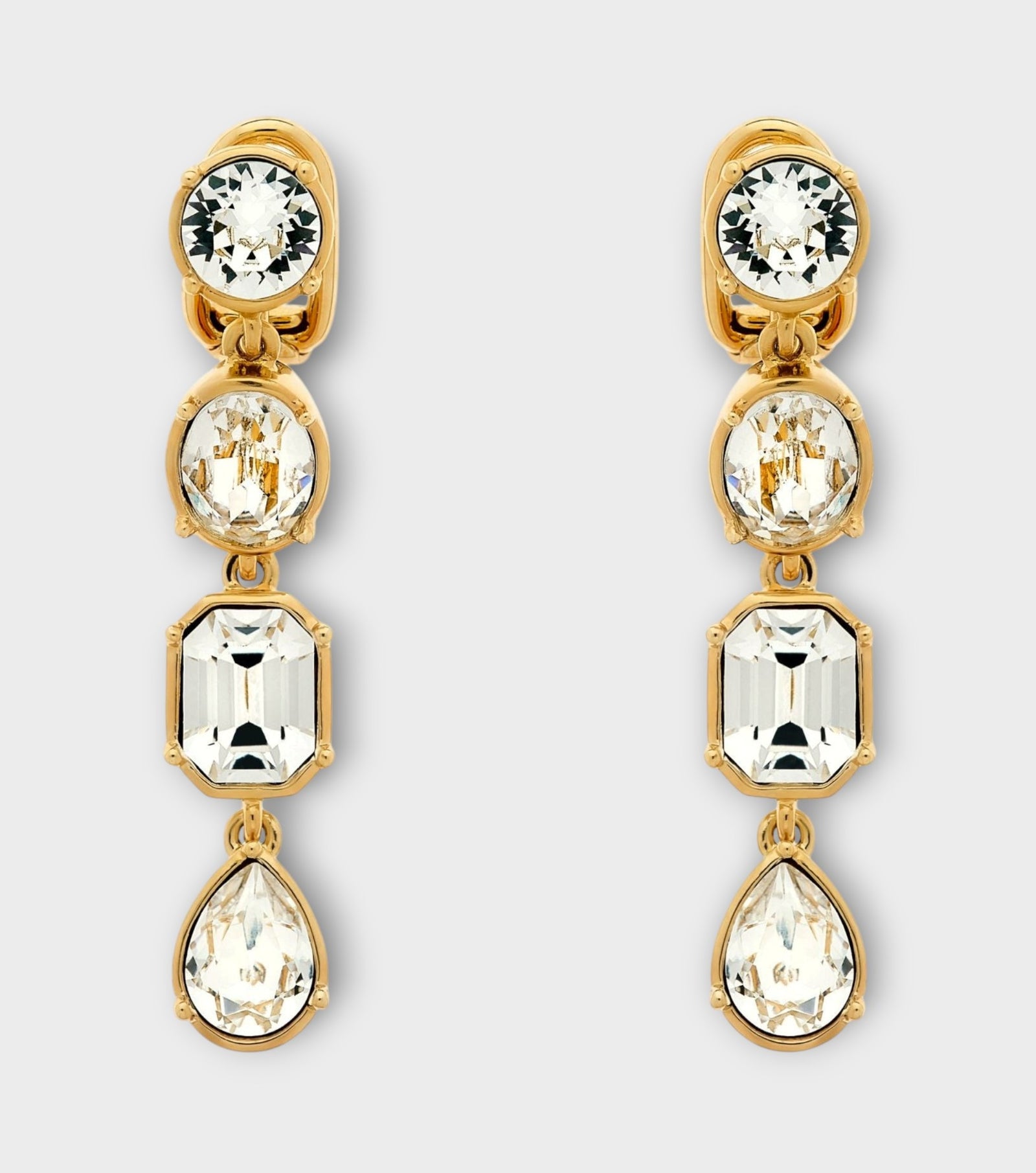 Gold Crystal Earrings
