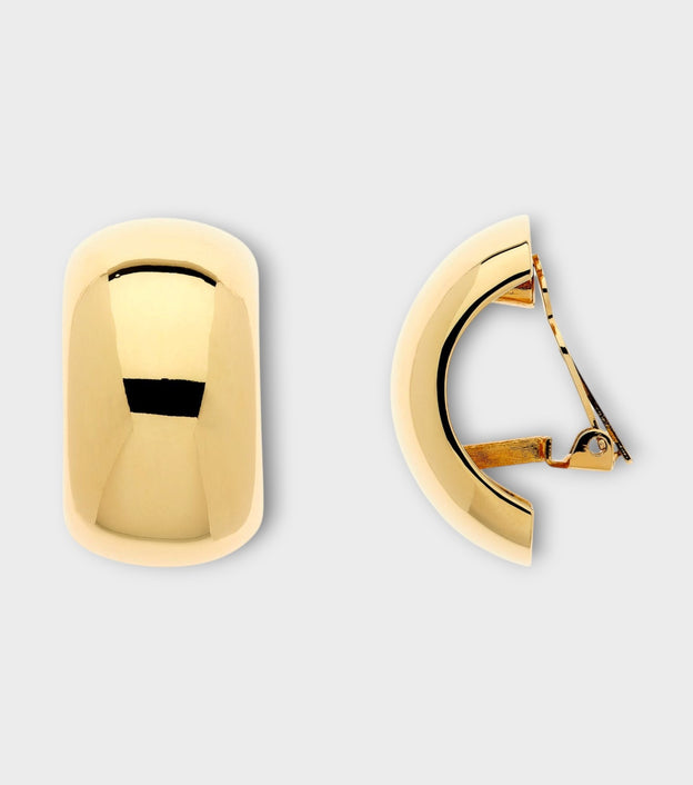 Gold Curve Earrings