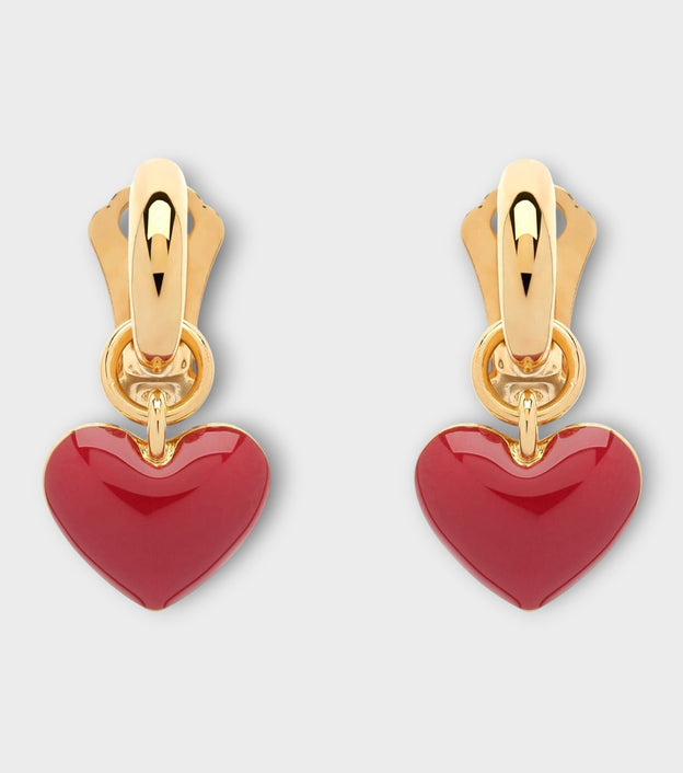 Heart Charm Earrings