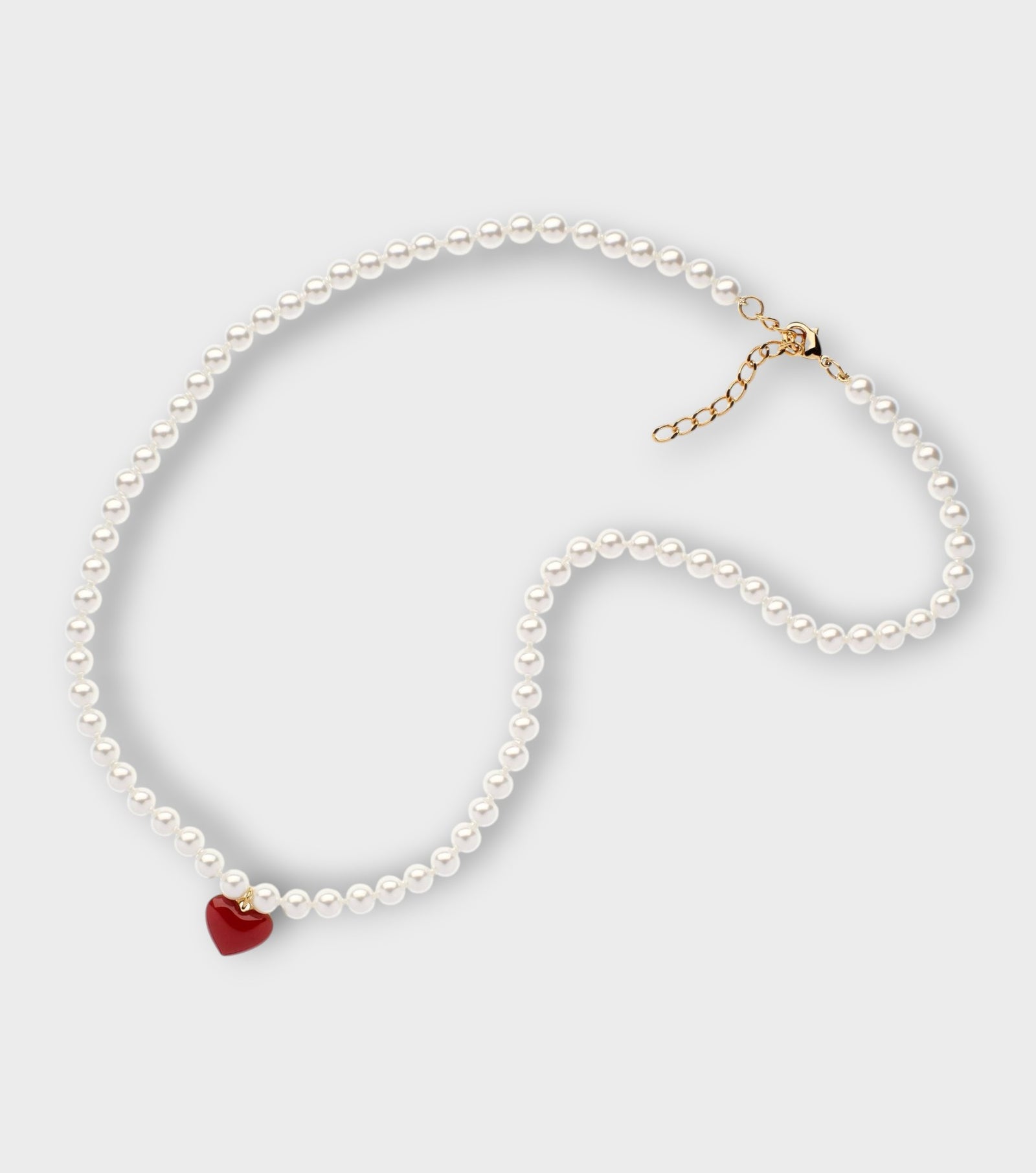 Heart Pearl Necklace