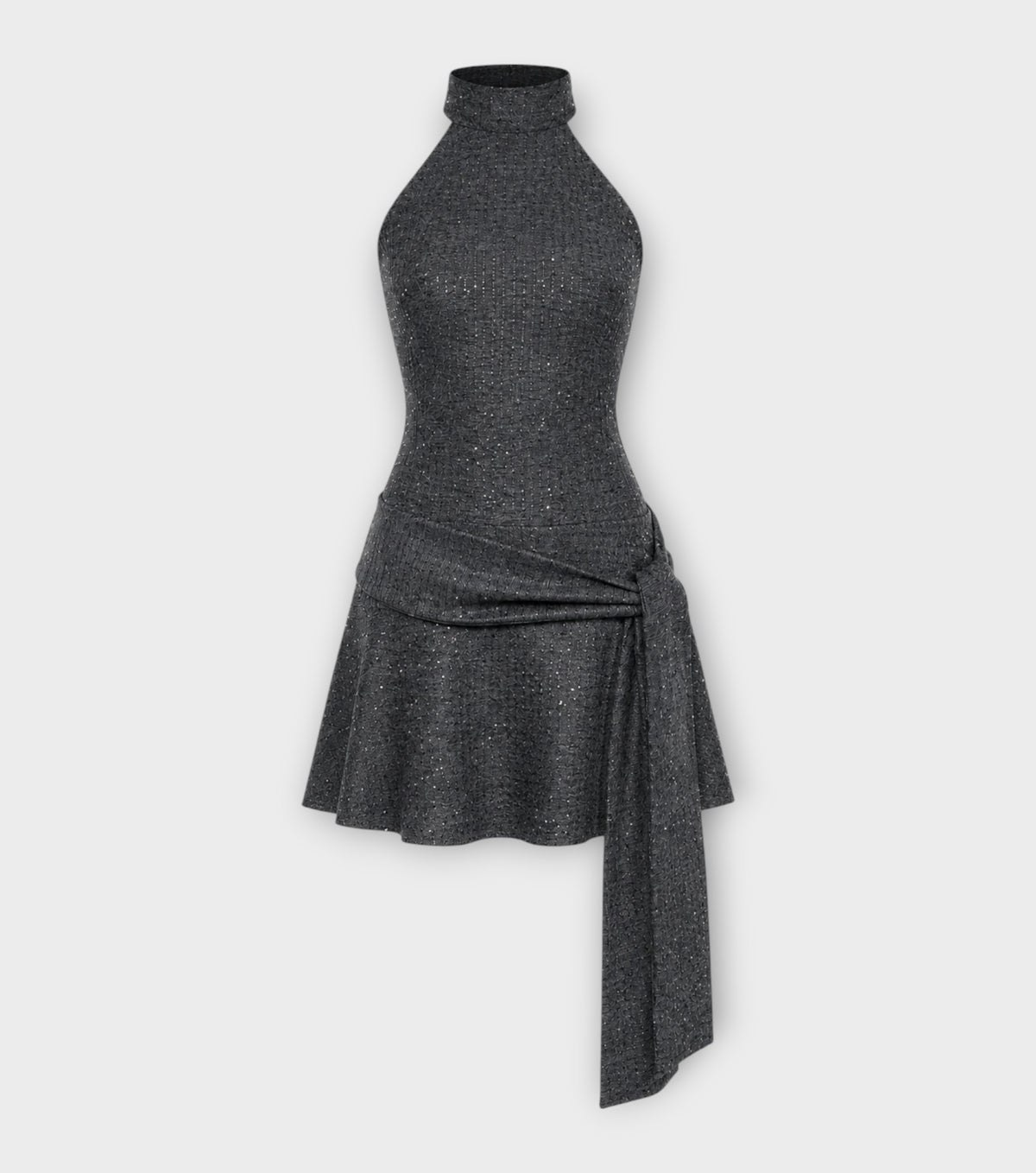 Ellipse Grey Sparkly Dress