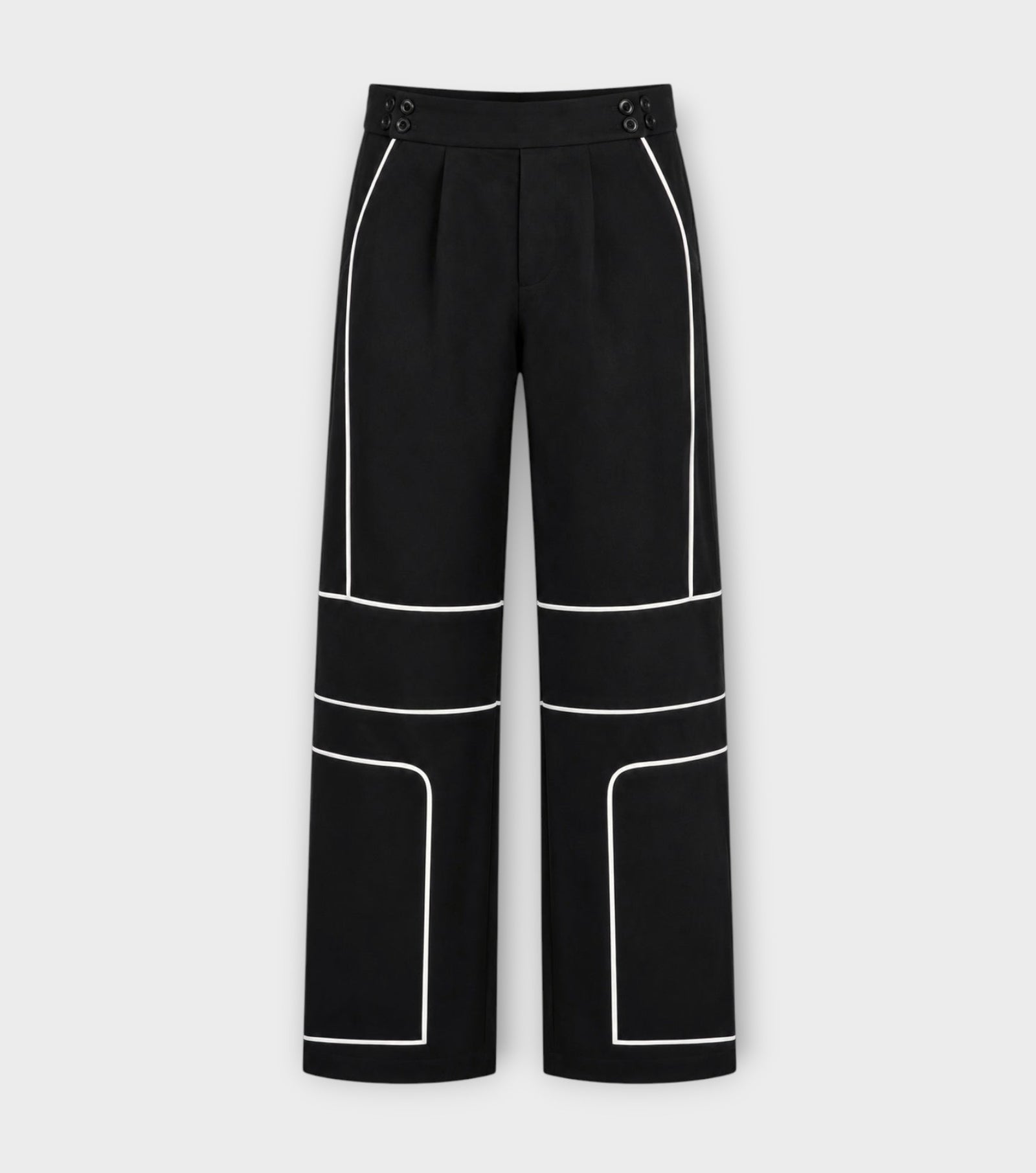 FLARED REFLECTIVE PANTS | Black | PR Sample
